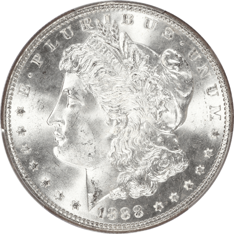 1888 Morgan Silver Dollar PCGS $1 MS 65