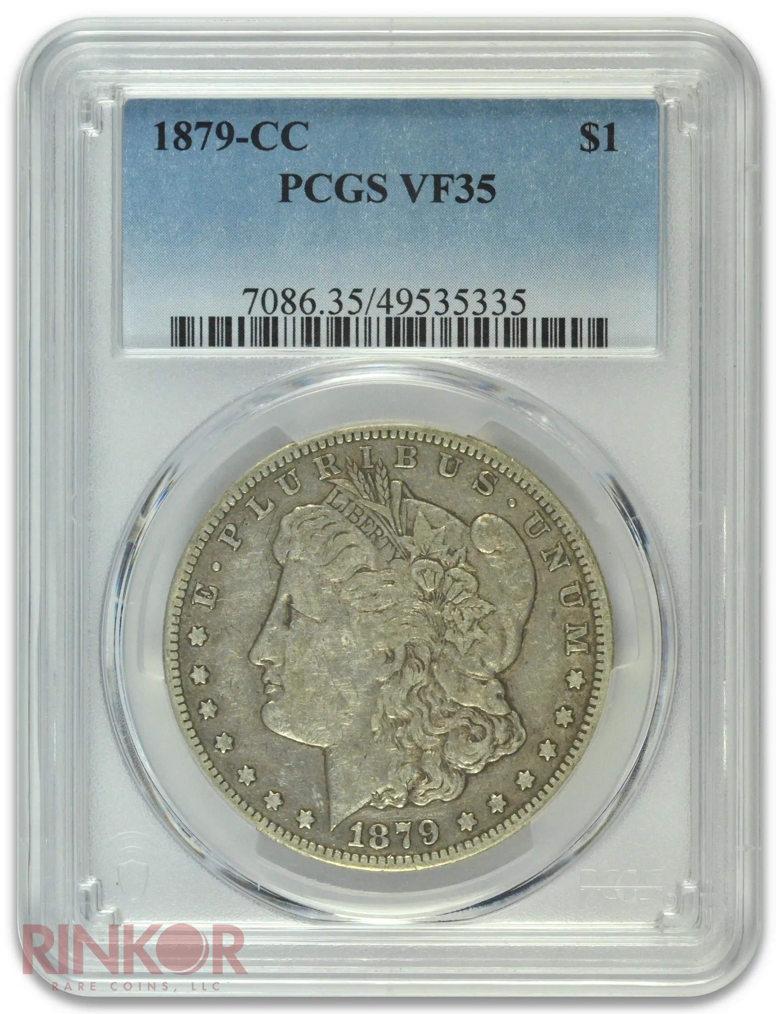 1879-CC $1 Morgan Dollar PCGS VF-35