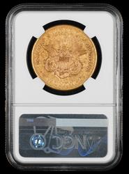 1859 S $20 Gold  DDO FS-101 Bill Fivaz Signature Label NGC XF45