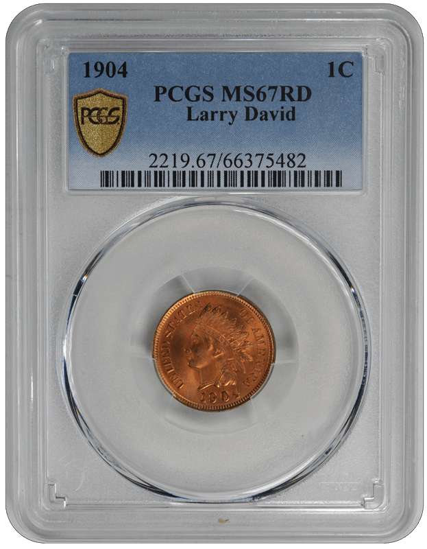 1904 Indian Head PCGS RD 67
