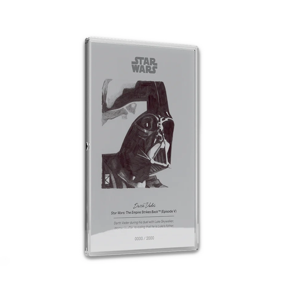 2026 Niue Star Wars Sketch Art Darth Vader 5 Gram Premium Silver Foil 