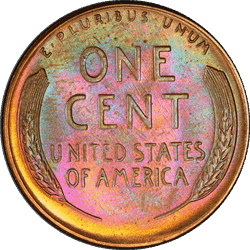 1957-D 1C Lincoln Cent - Type 1 Wheat Reverse PCGS BN #3439-1 MS65