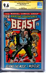 Amazing Adventures #14 Marvel Comics 9/72 Signed by Roy Thomas and Steve Englehart CGC 9.6