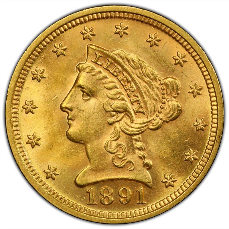 1891 $2.50 PCGS MS64 CAC DDR FS-801 
