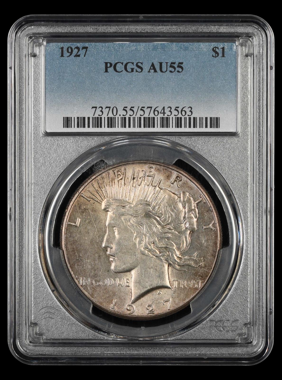 1927 $1 PCGS  AU55