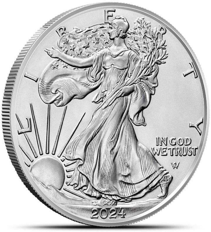 2024 $1 1oz. American Silver Eagle, BU 
