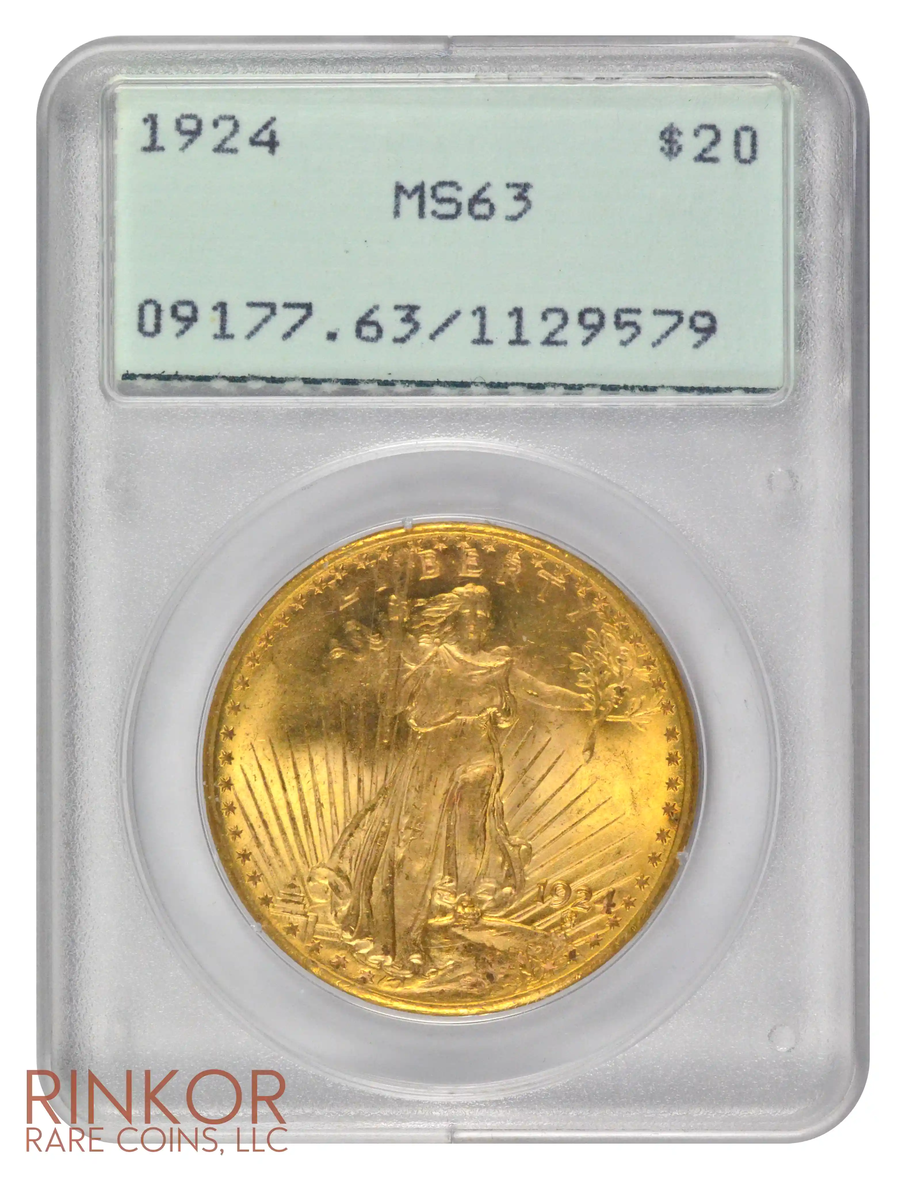 1924 $20 Saint Gaudens PCGS MS 63