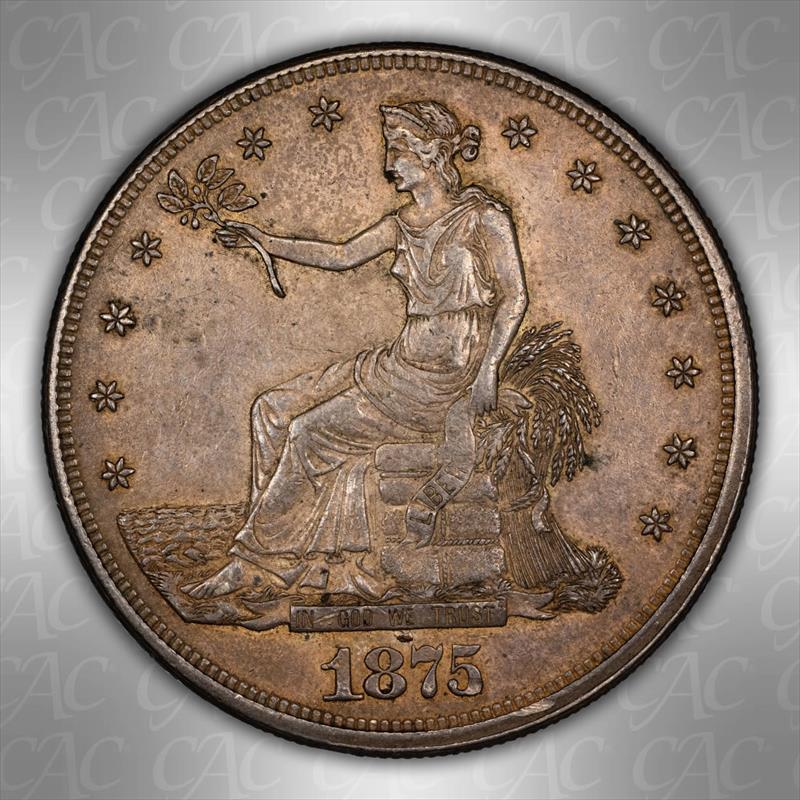 1875-CC T$1 CACG AU58 
