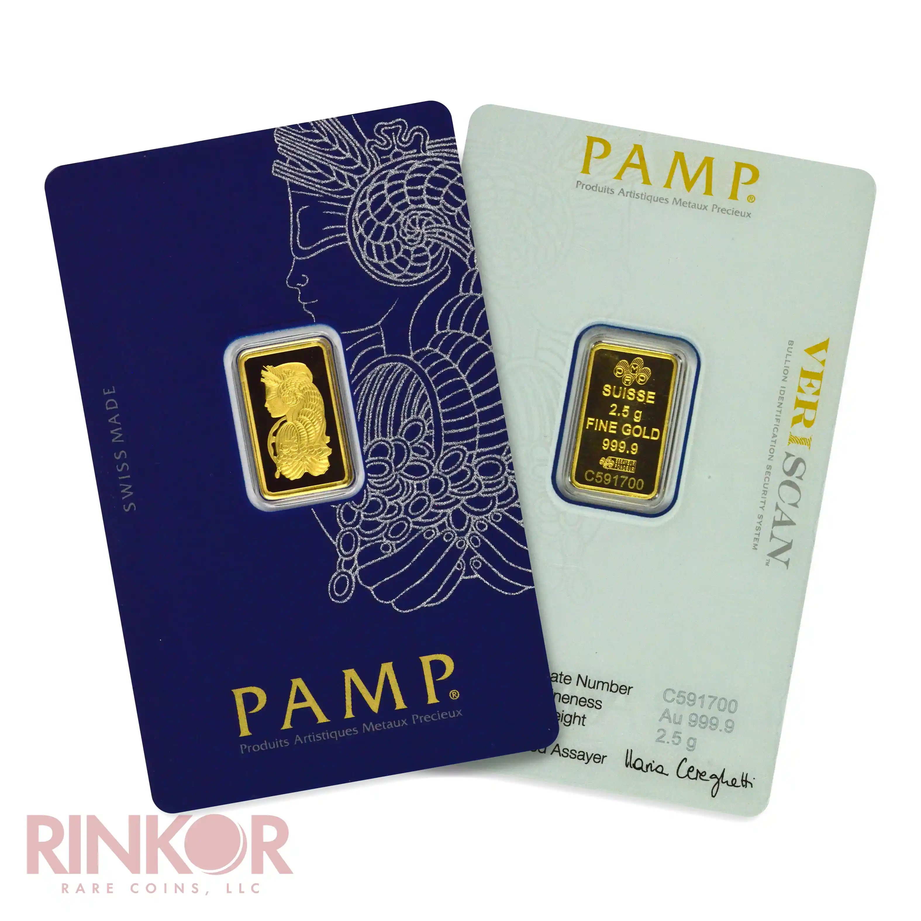 2.5g Random Brand Gold Bar (Carded) 