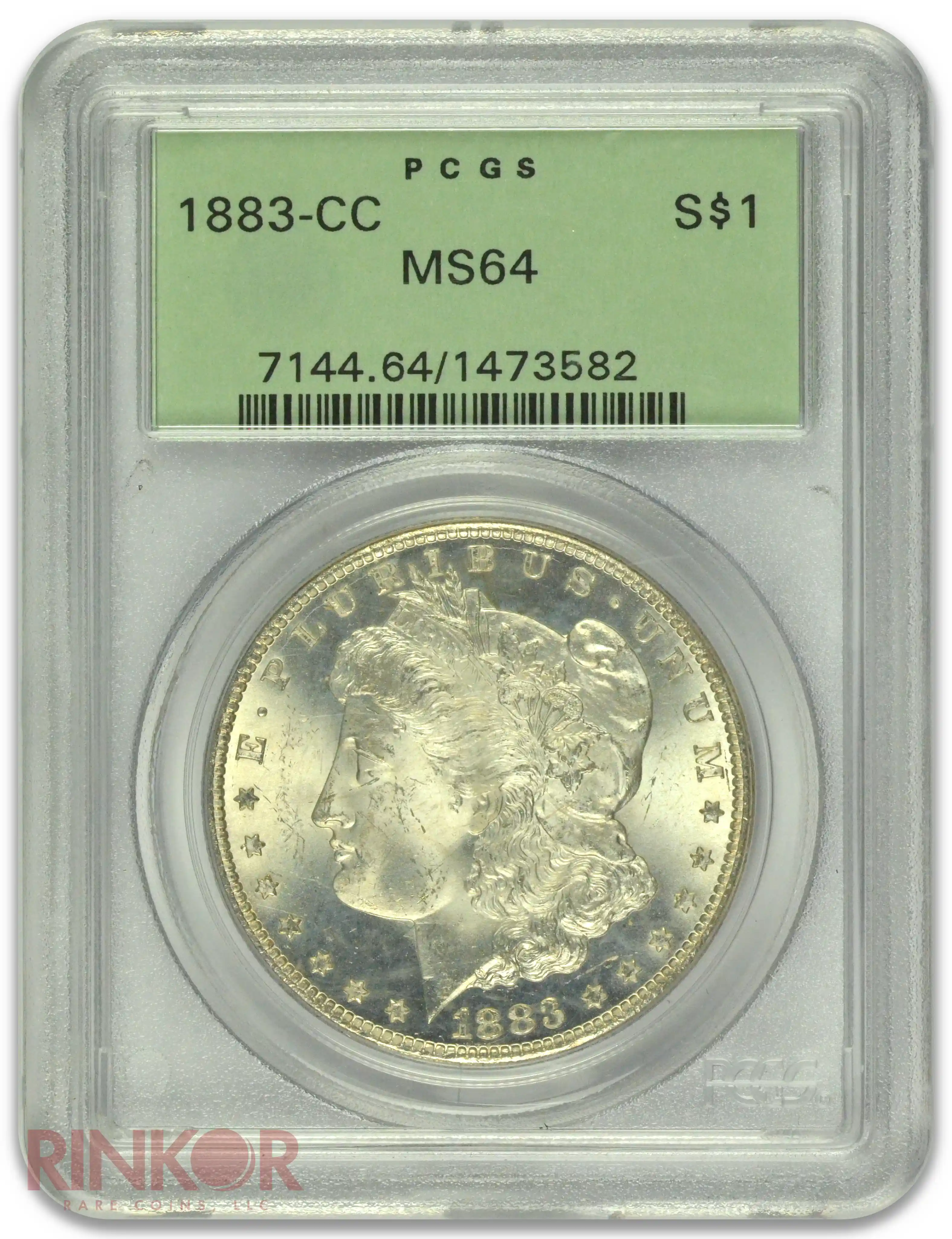 1883-CC $1 Morgan Dollar PCGS MS 64 