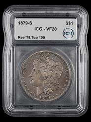 	1879 S Reverse of 1878 Top 100 $1 ICG  VF20