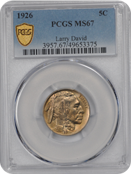 1926 Buffalo PCGS MS 67