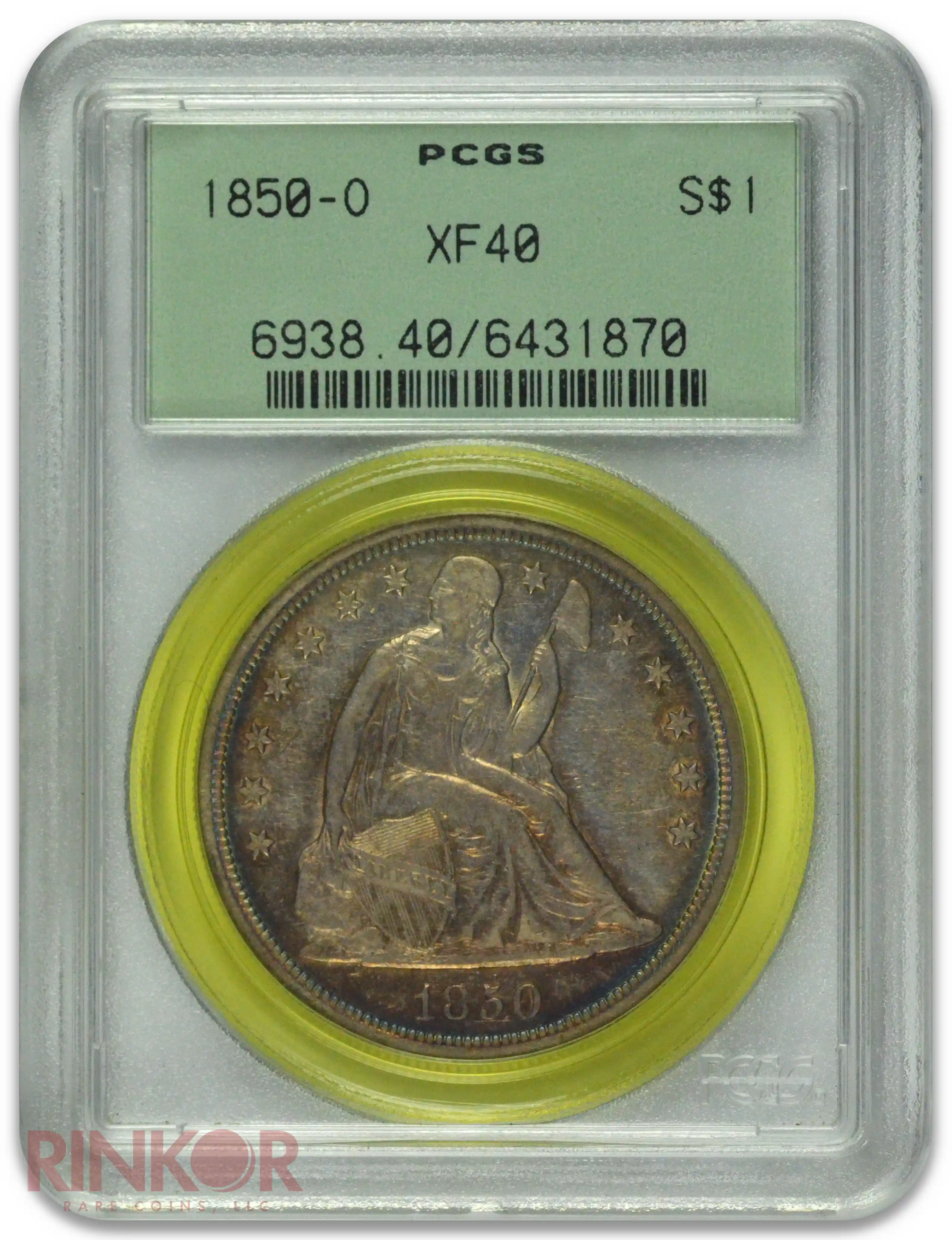 1850-O $1 Seated Dollar PCGS XF-40