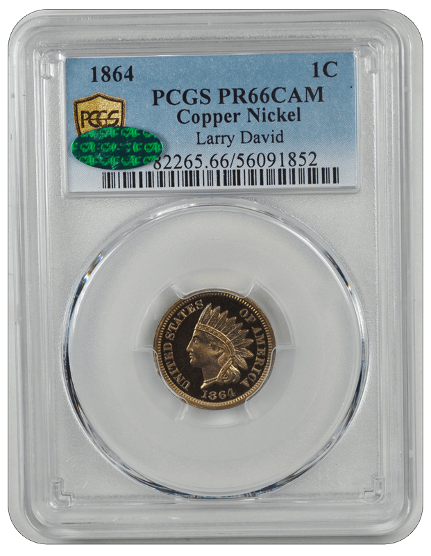1864 Indian Head PCGS CAC CAM 66