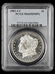 1882-CC $1 PCGS MS 65DMPL
