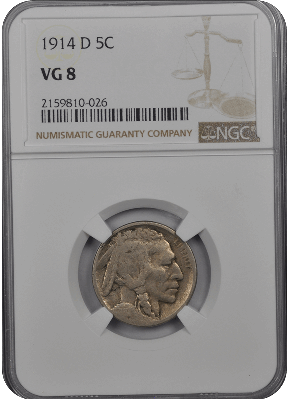 1914 D Buffalo Nickel NGC G-08