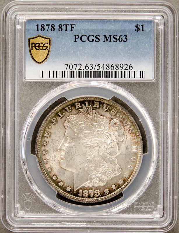 1878 8TF $1 PCGS MS63