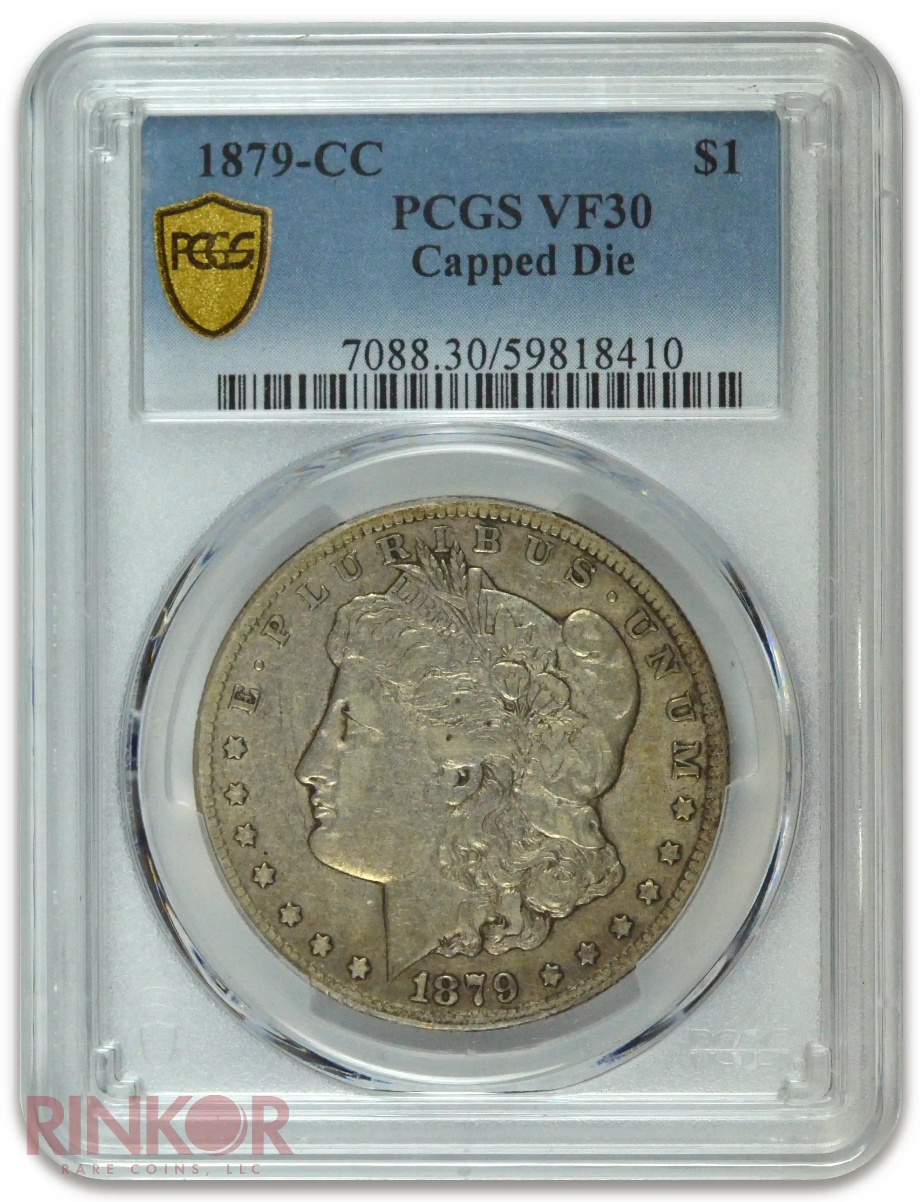1879-CC $1 Capped Die Morgan Dollar PCGS VF-30
