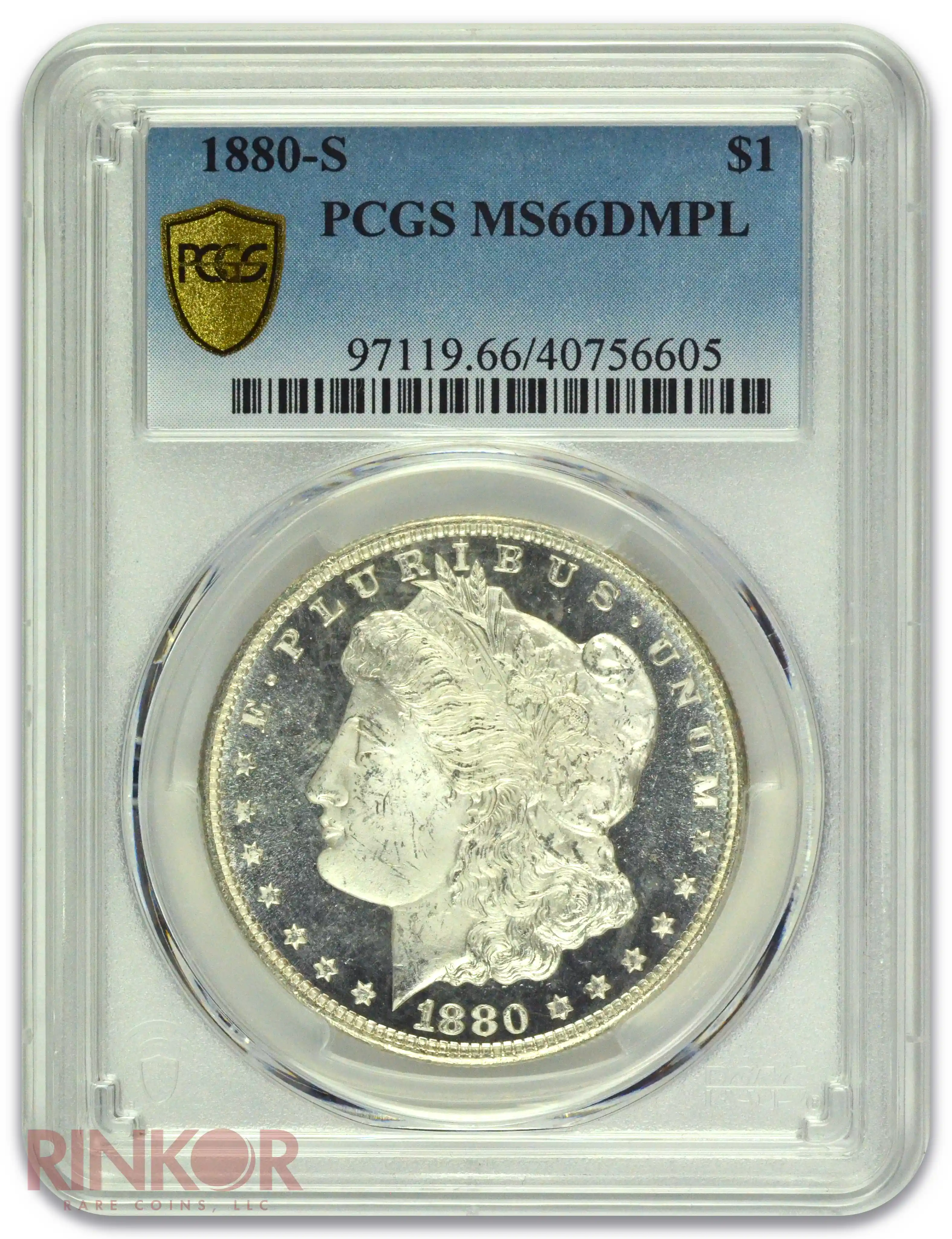1880-S $1 Morgan Dollar PCGS MS 66 DMPL