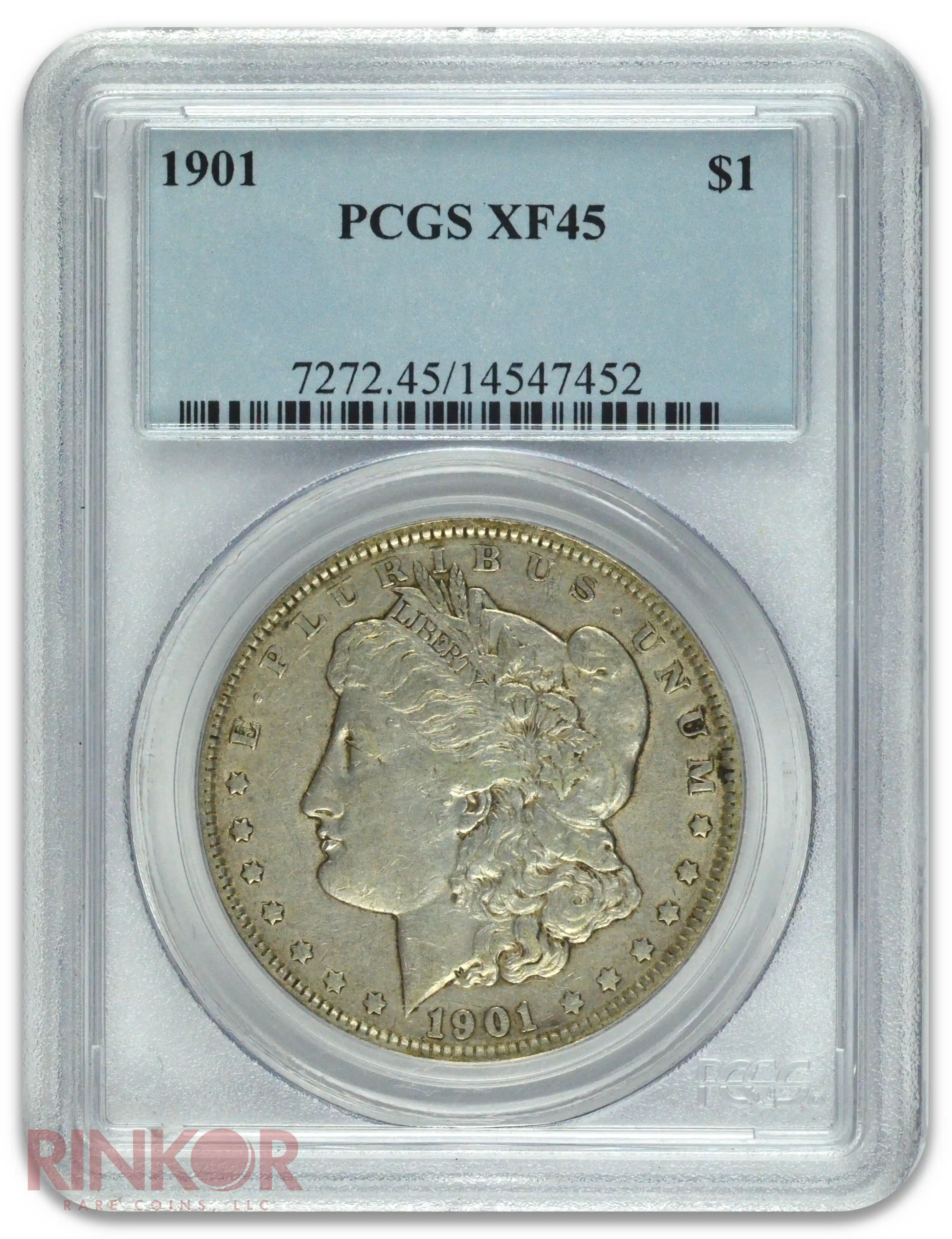 1901 $1 Morgan Dollar PCGS XF-45
