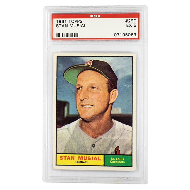 1961 Topps Stan Musial 290 PSA 5 