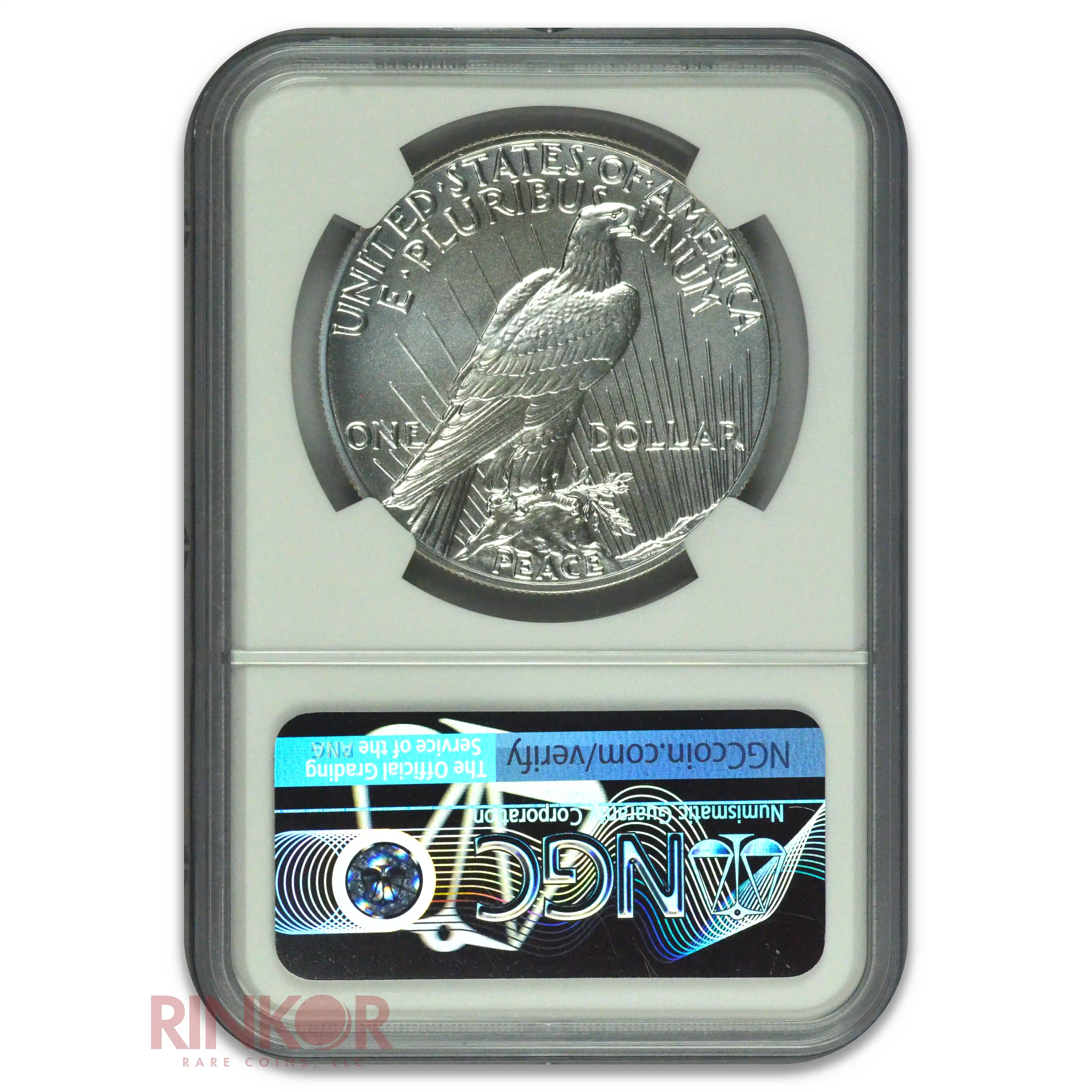 2021 $1 First Day of Issue Peace Dollar Mercanti Signature NGC MS 70