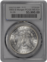 1883-S Morgan PCGS MS 63+