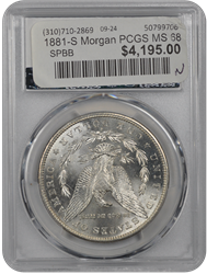 1881-S Morgan PCGS MS 68