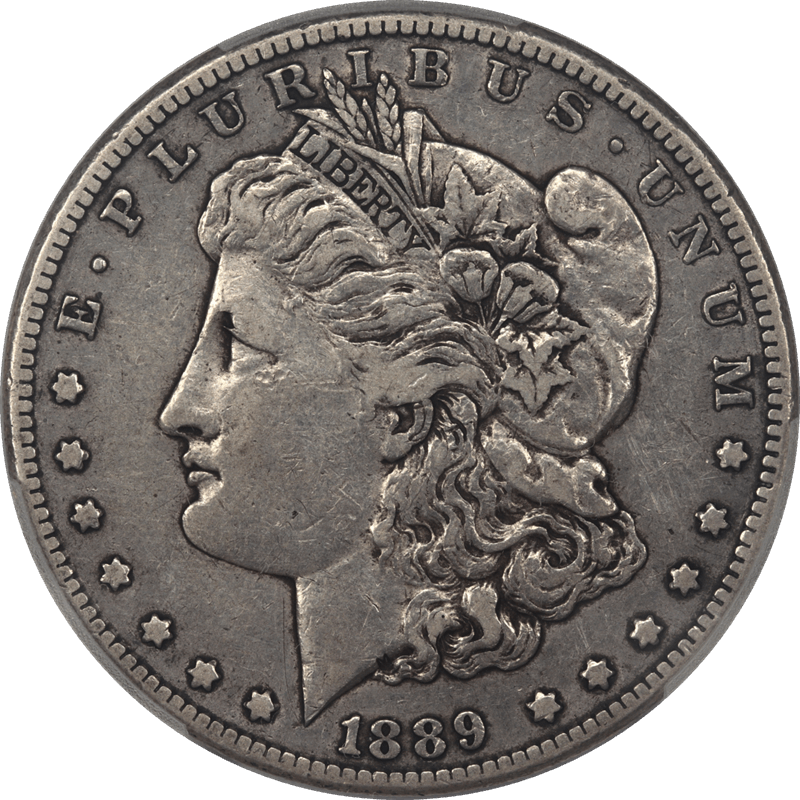 1889-CC Morgan Silver Dollar $1 PCGS VF Details - Tooled, Collectable 