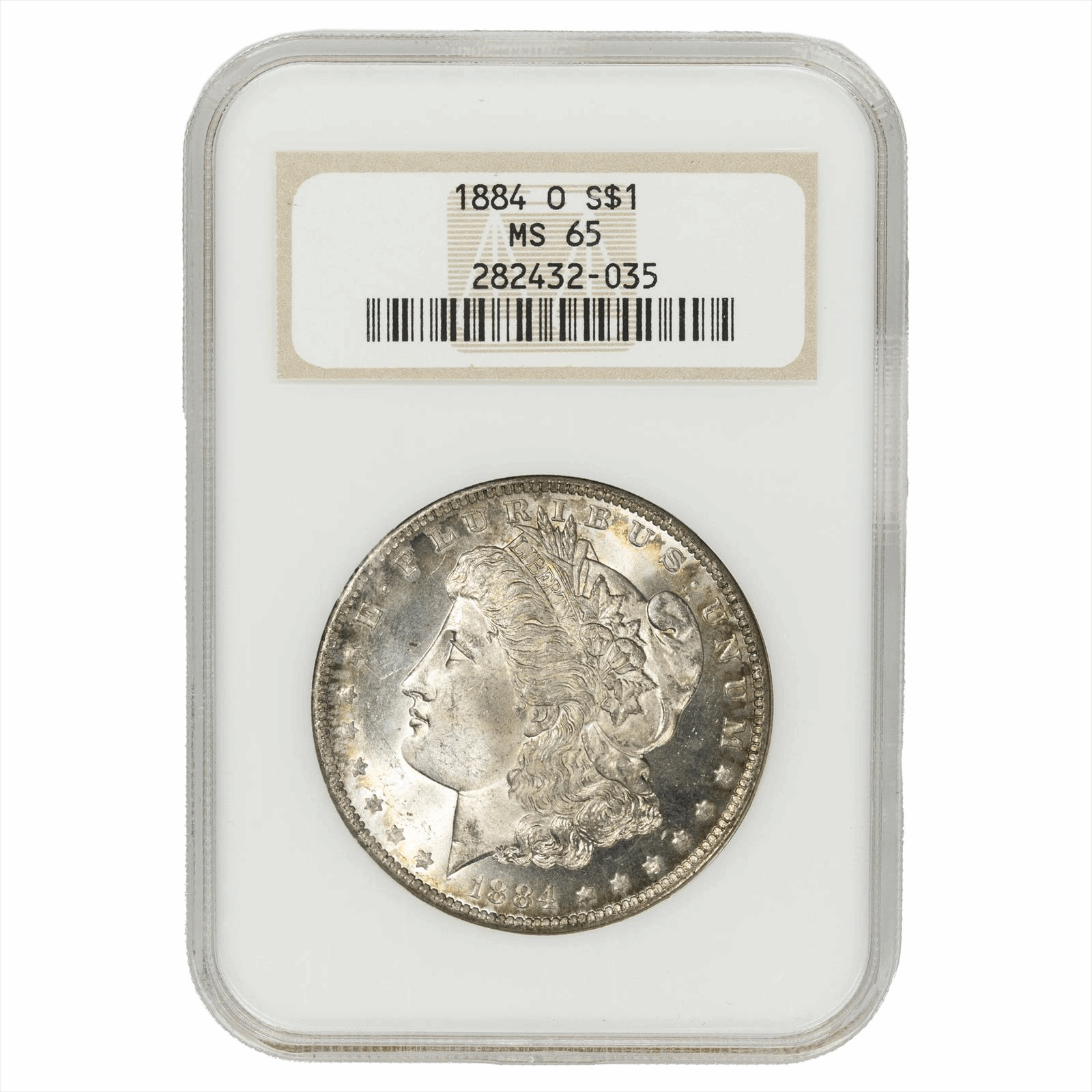 1884-O Morgan Silver Dollar $1 NGC MS 65 