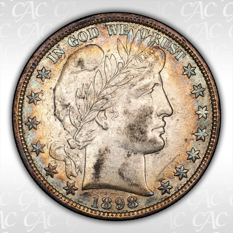 1898 50c CACG AU-55