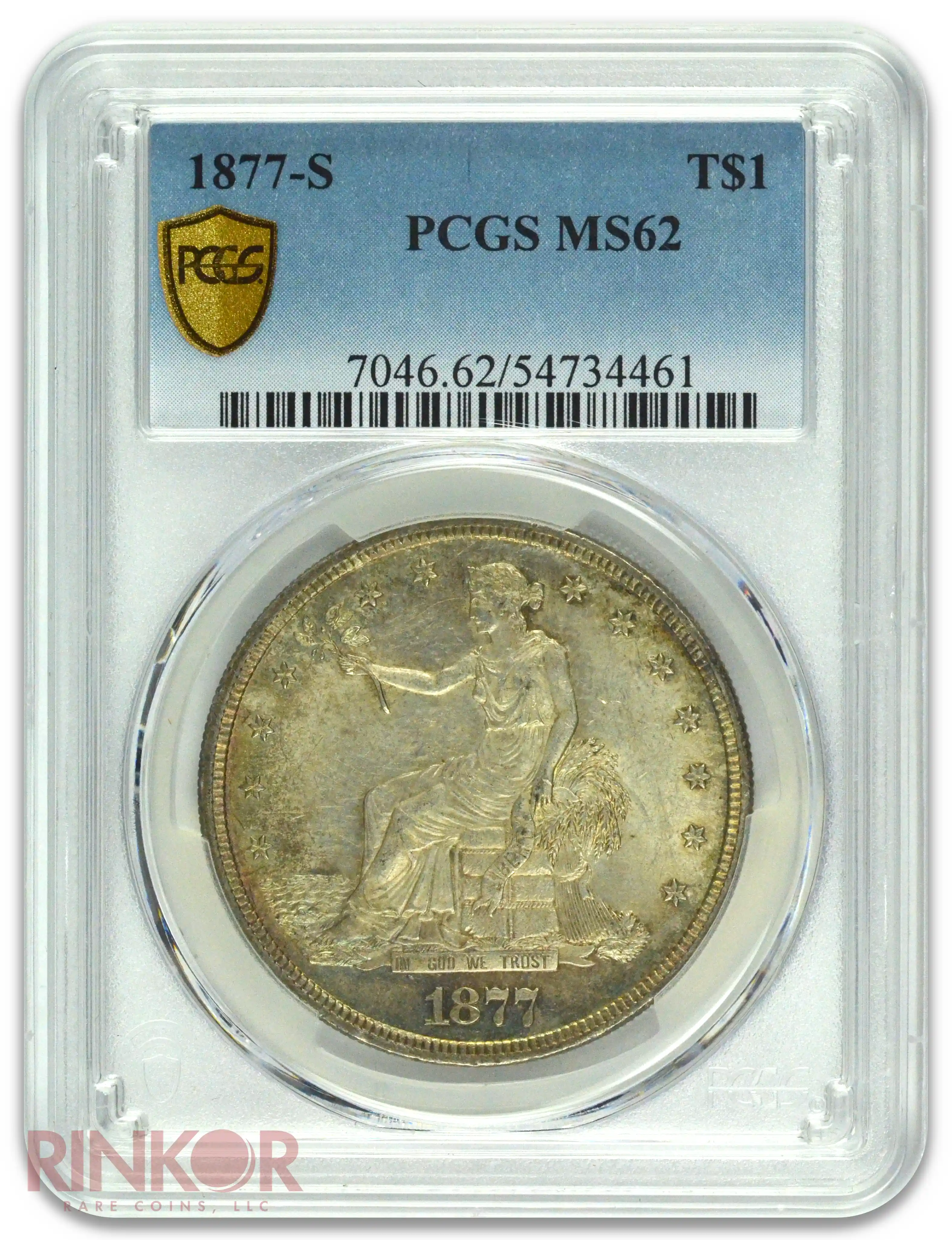 1877-S $1 Trade Dollar PCGS MS 62
