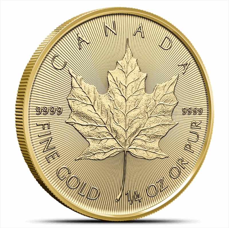 2025 $10 1/4oz. Canadian Gold Maple Leaf, BU 