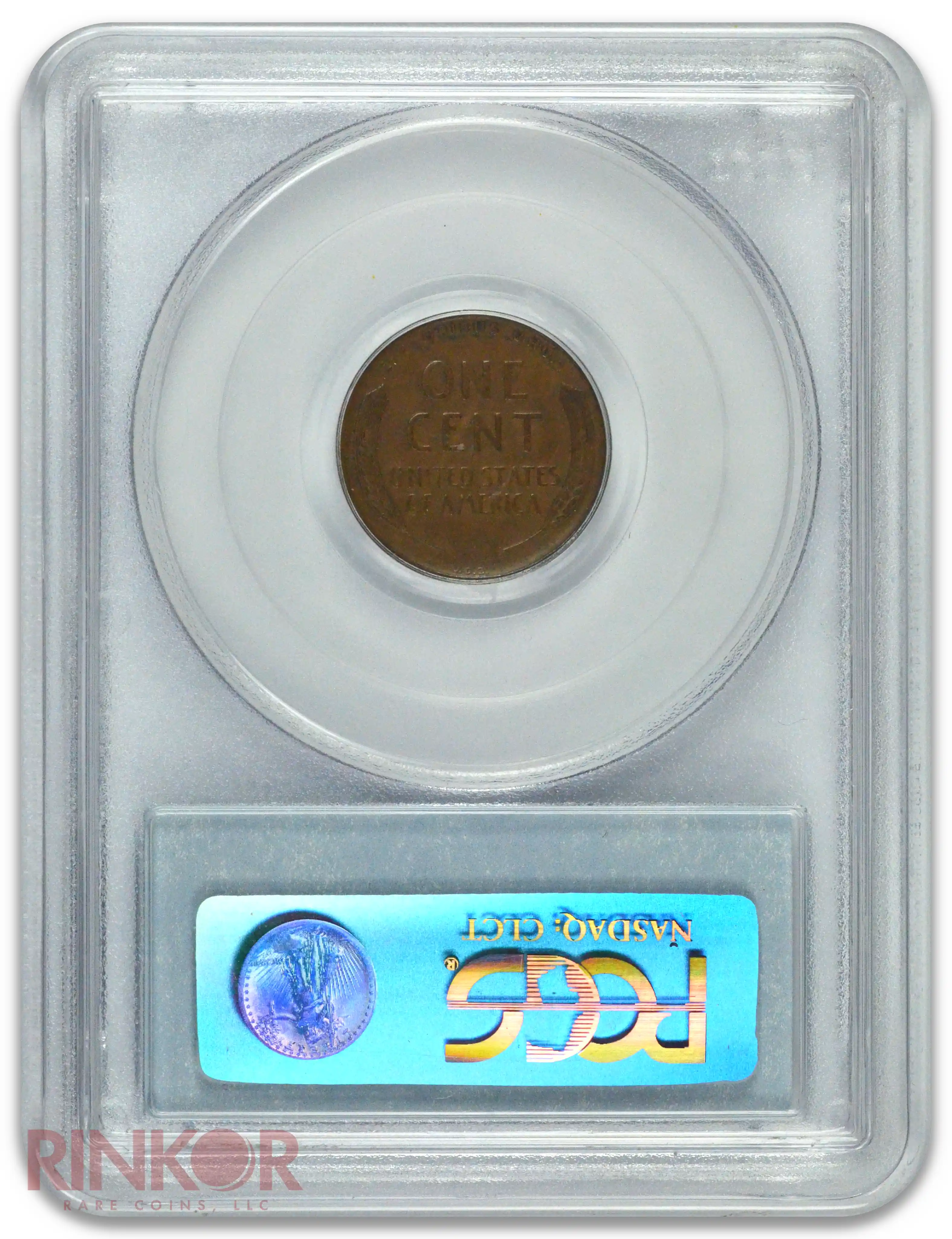 1909-S VDB 1C Lincoln Wheat Cent PCGS Reverse