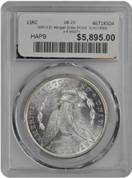 1885-O $1 Morgan Dollar PCGS  (CAC) #3669-9 MS67+