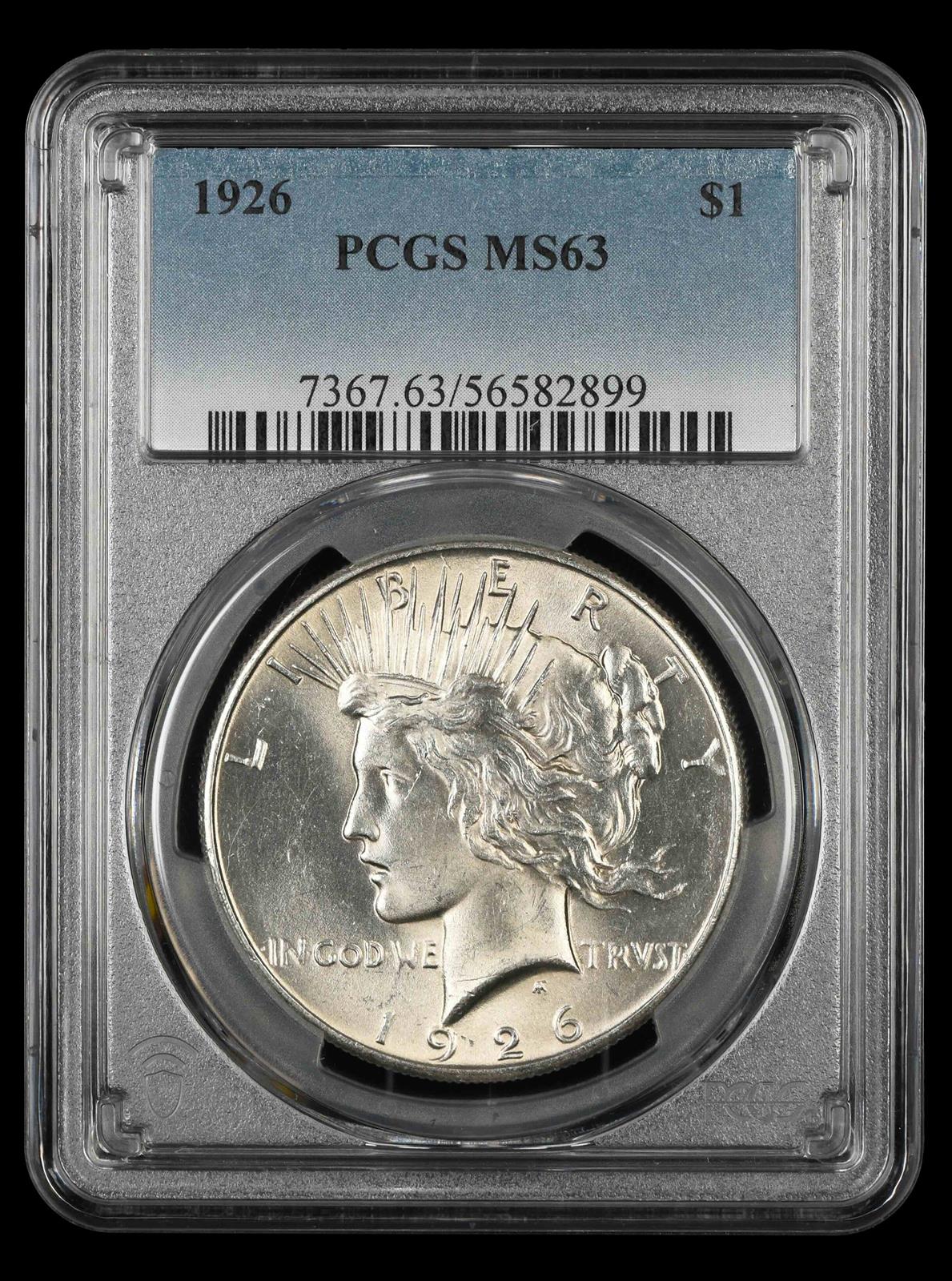 1926 $1 PCGS MS 63
