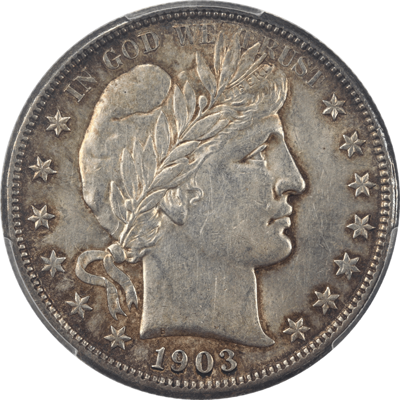 1903-O Barber Half Dollar 50c PCGS AU55 - Nice Original Coin