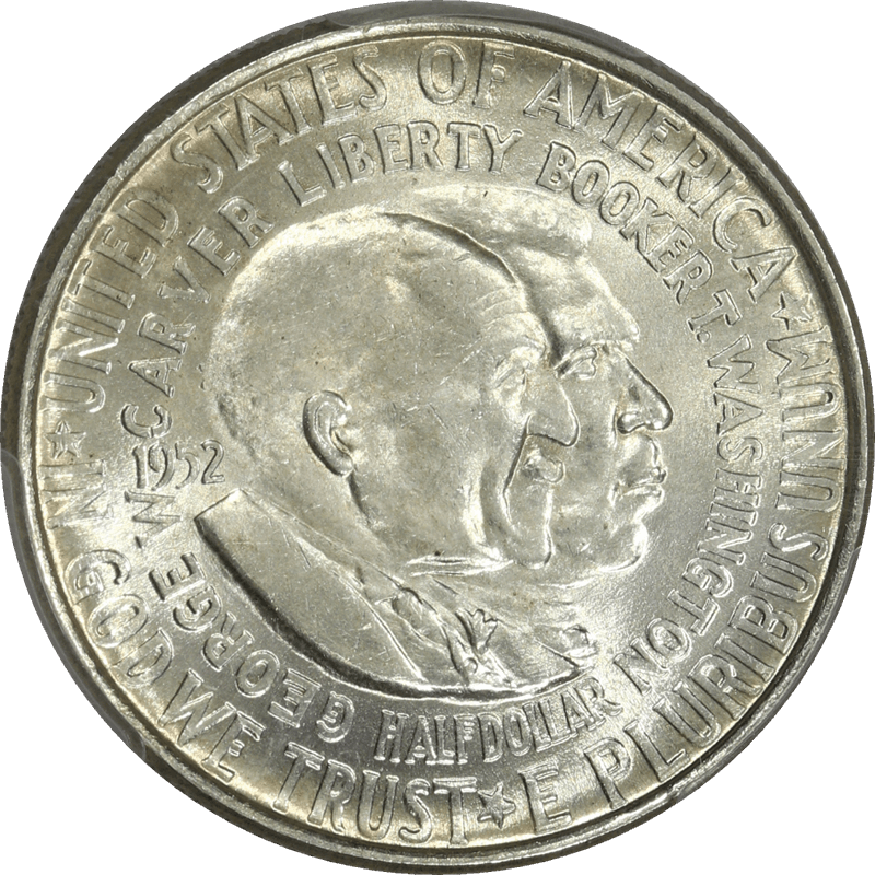 1952 Washington-Carver Commemorative Half Dollar 50c, PCGS MS 65 - Nice White Coin