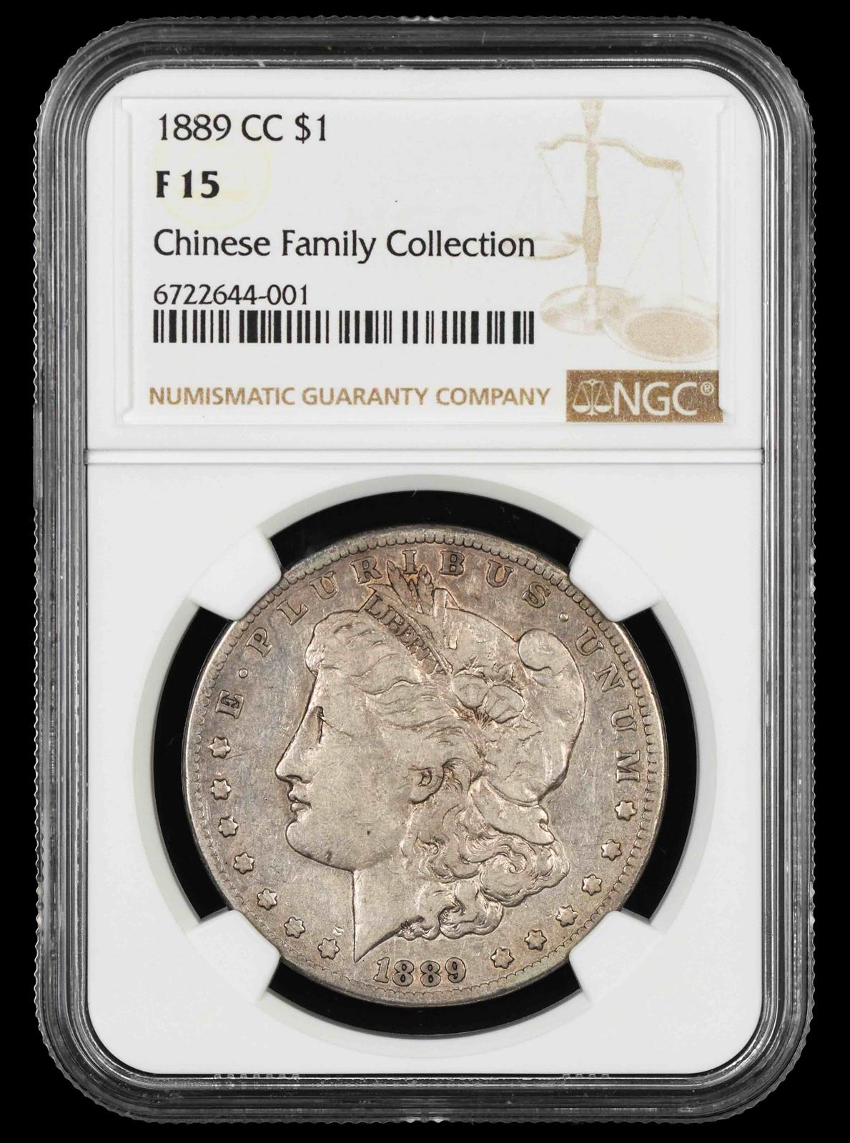1889 CC $1 Chinese Family Collection NGC F-15