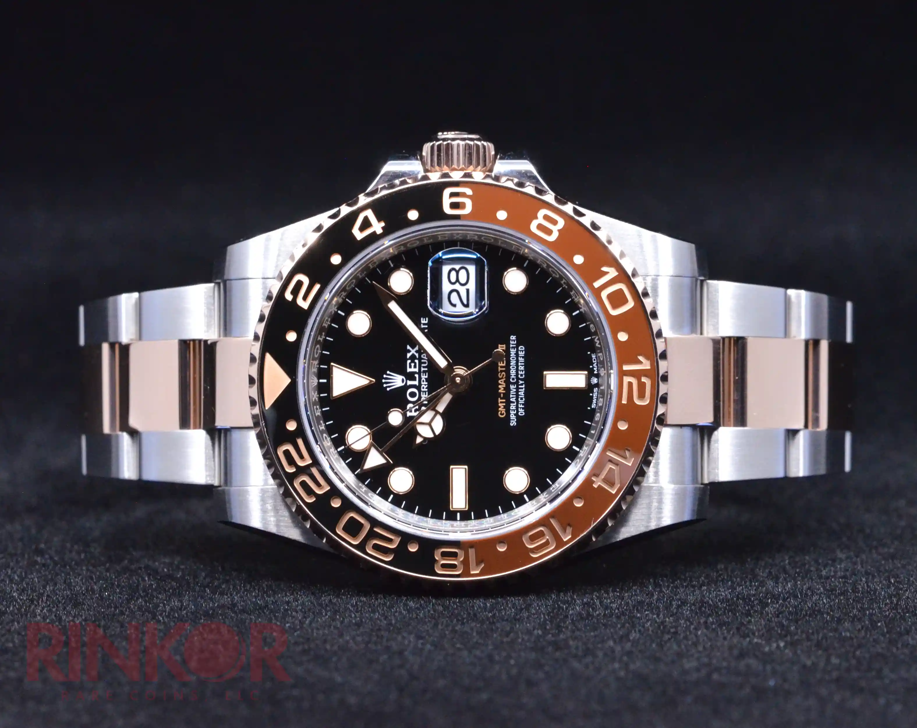 2023 Rolex Two-Tone GMT II Root Beer 126711CHNR Complete Box and Card