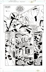 JLA/JSA: Secret Files - Telephone #1 Page 6/58 Artist:  Kelly Yates (Penciller) ,  Mick Gray (Inker) Media Type: Pen and Ink Art Type: Interior Page 