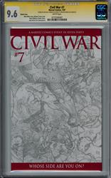 Civil War #7 CGC Signature Series 9.6 (Marvel, 2007) Signed by Michael Turner 