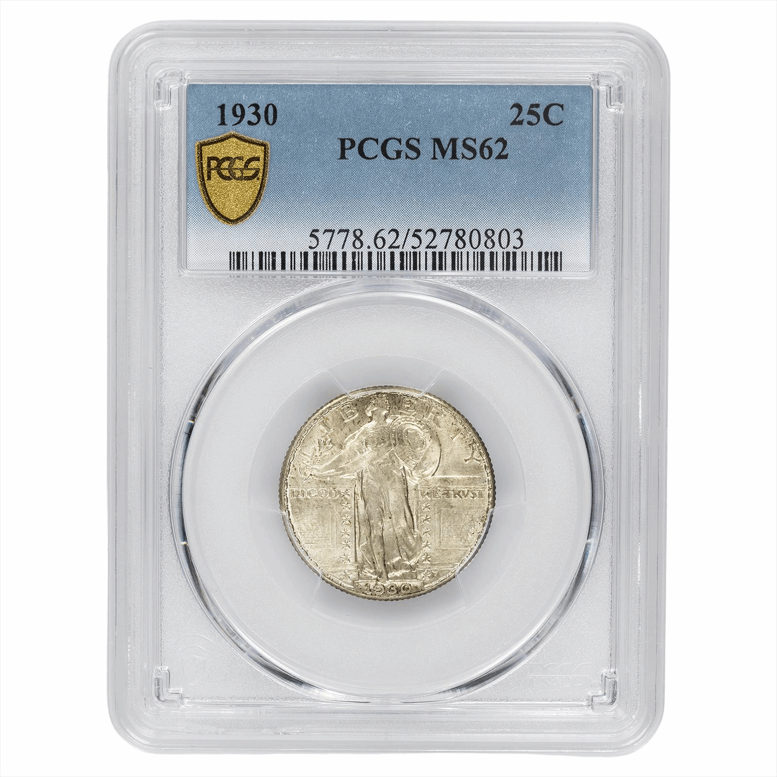 1930 Standing Liberty Quarter 25C PCGS MS 62