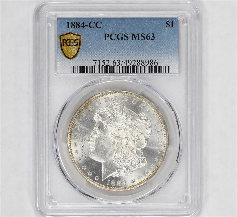 1884-CC $1 Morgan Silver Dollar - PCGS - U.S. Coins and Jewelry