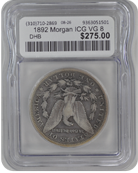 1892 Morgan ICG VG 8