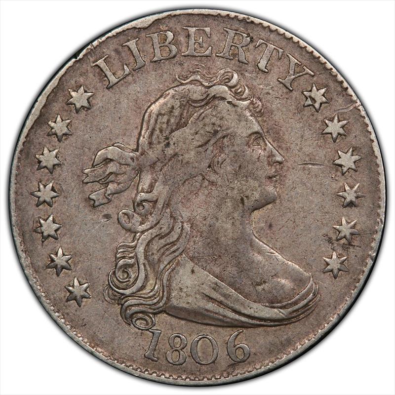 1806 25C PCGS VF-35 CAC