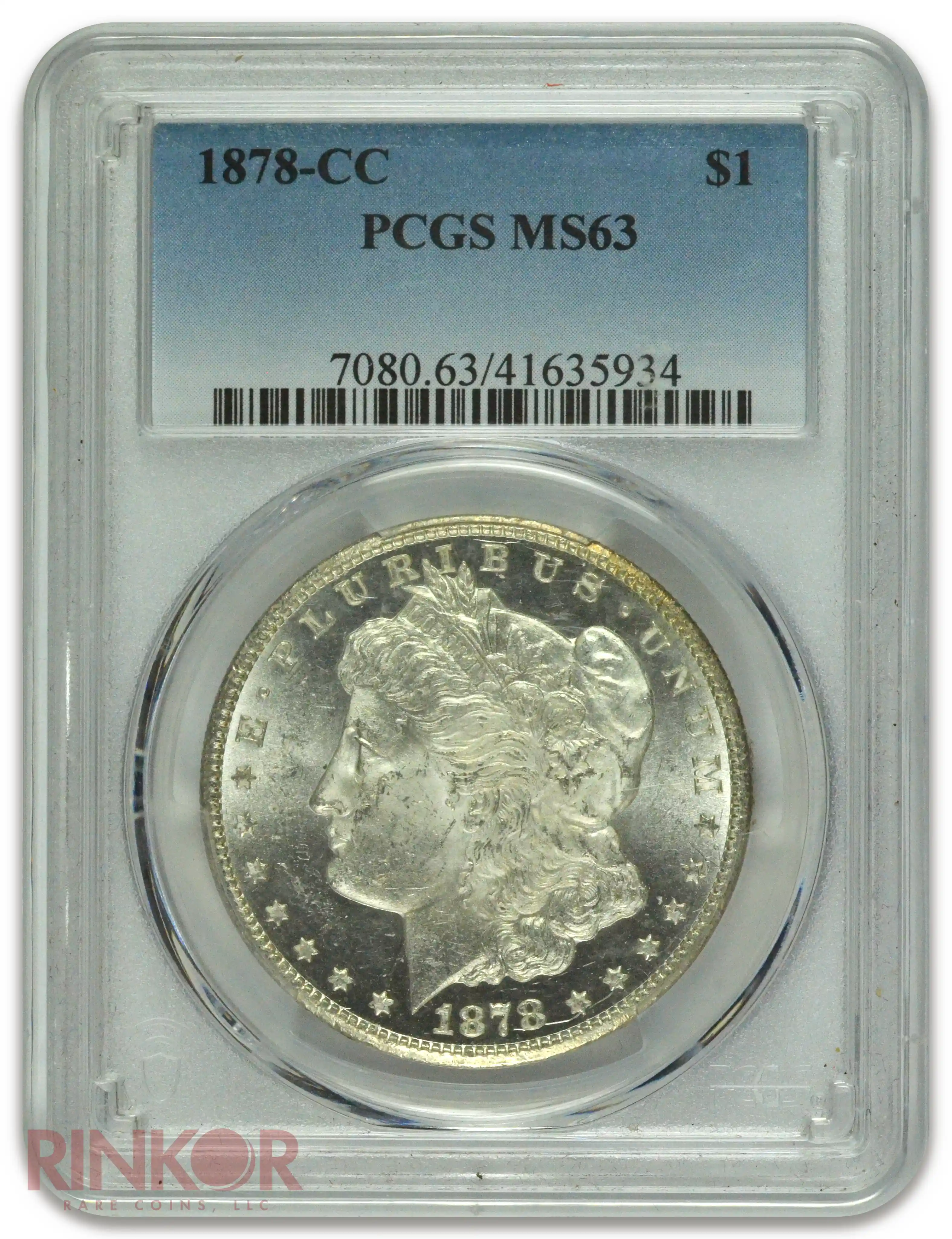 1878-CC $1 Morgan Dollar PCGS MS 63