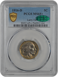 1916-D Buffalo PCGS CAC MS 65+