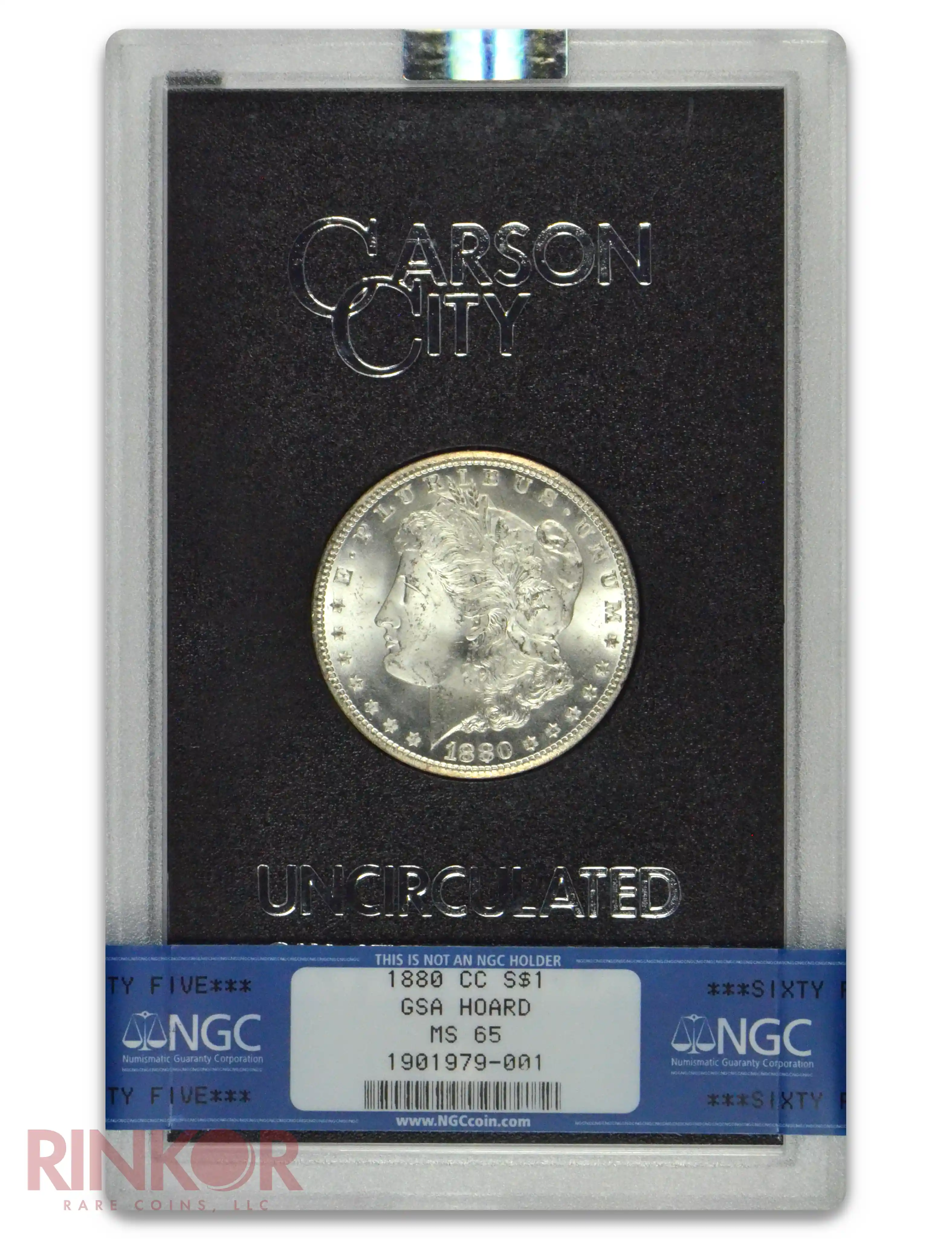 1880-CC $1 GSA Hoard Morgan Dollar NGC MS 65