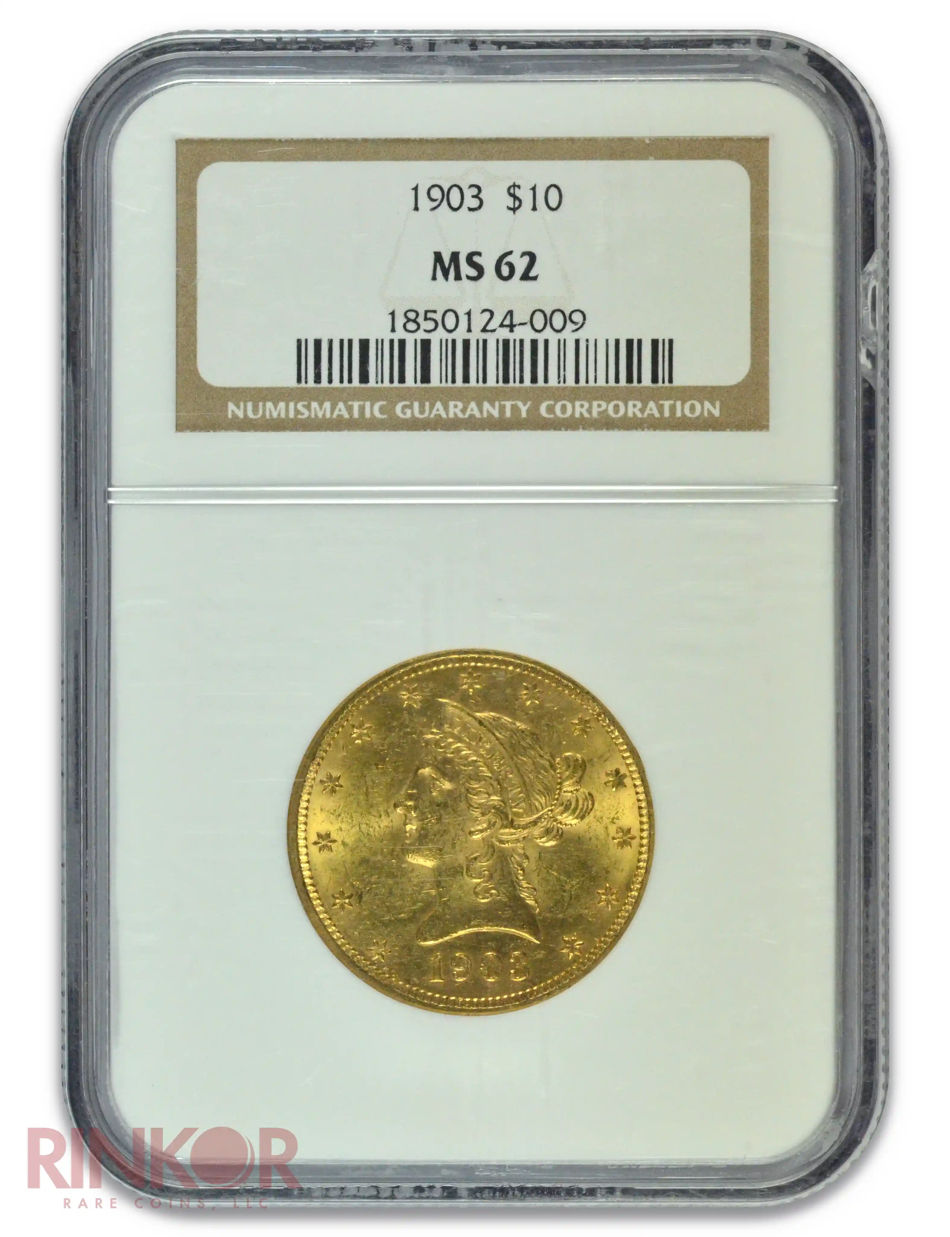 1903 $10 Liberty Head NGC MS 62